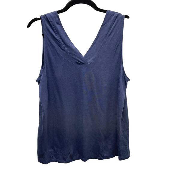 Banana Republic Blue Tank Top Sleeveless V Neck M NEW - Picture 2 of 5